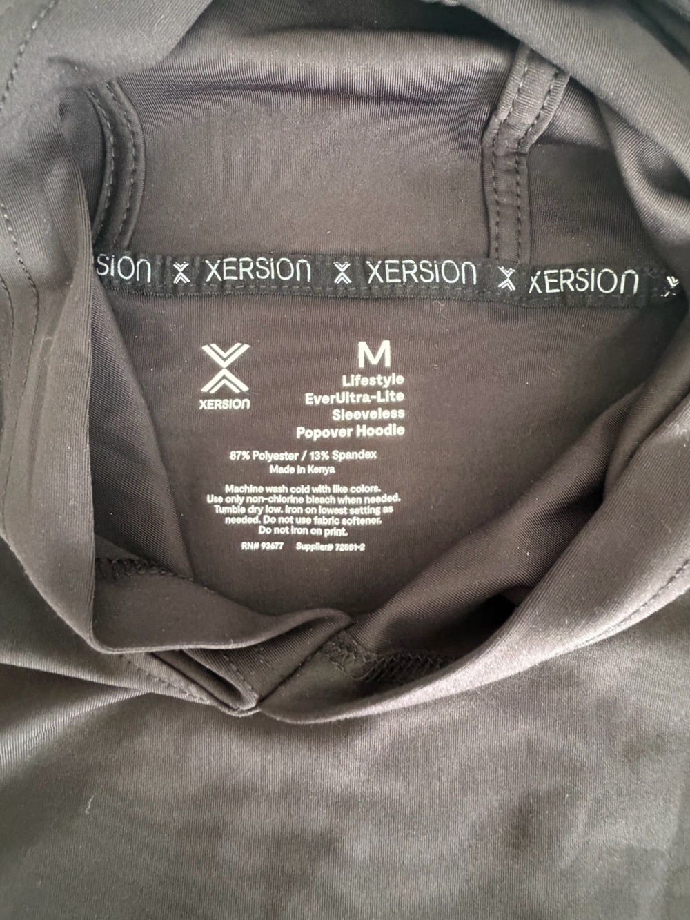 Xersion Black Men’s Hooded active wear - Picture 5 of 6